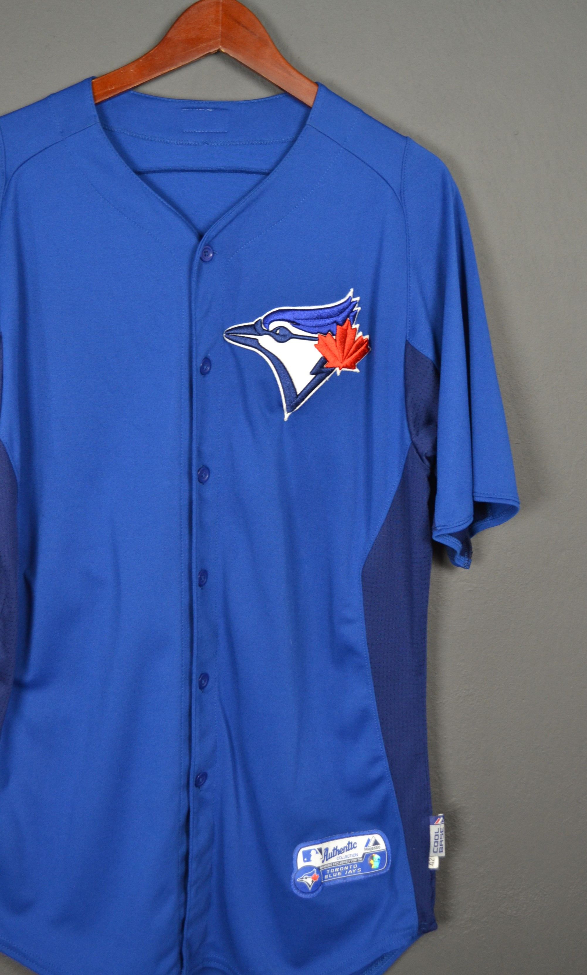 Majestic Toronto Blue Jays Batting Practice MLB Official Jersey 42 Size US L / EU 52-54 / 3 - 2 Thumbnail