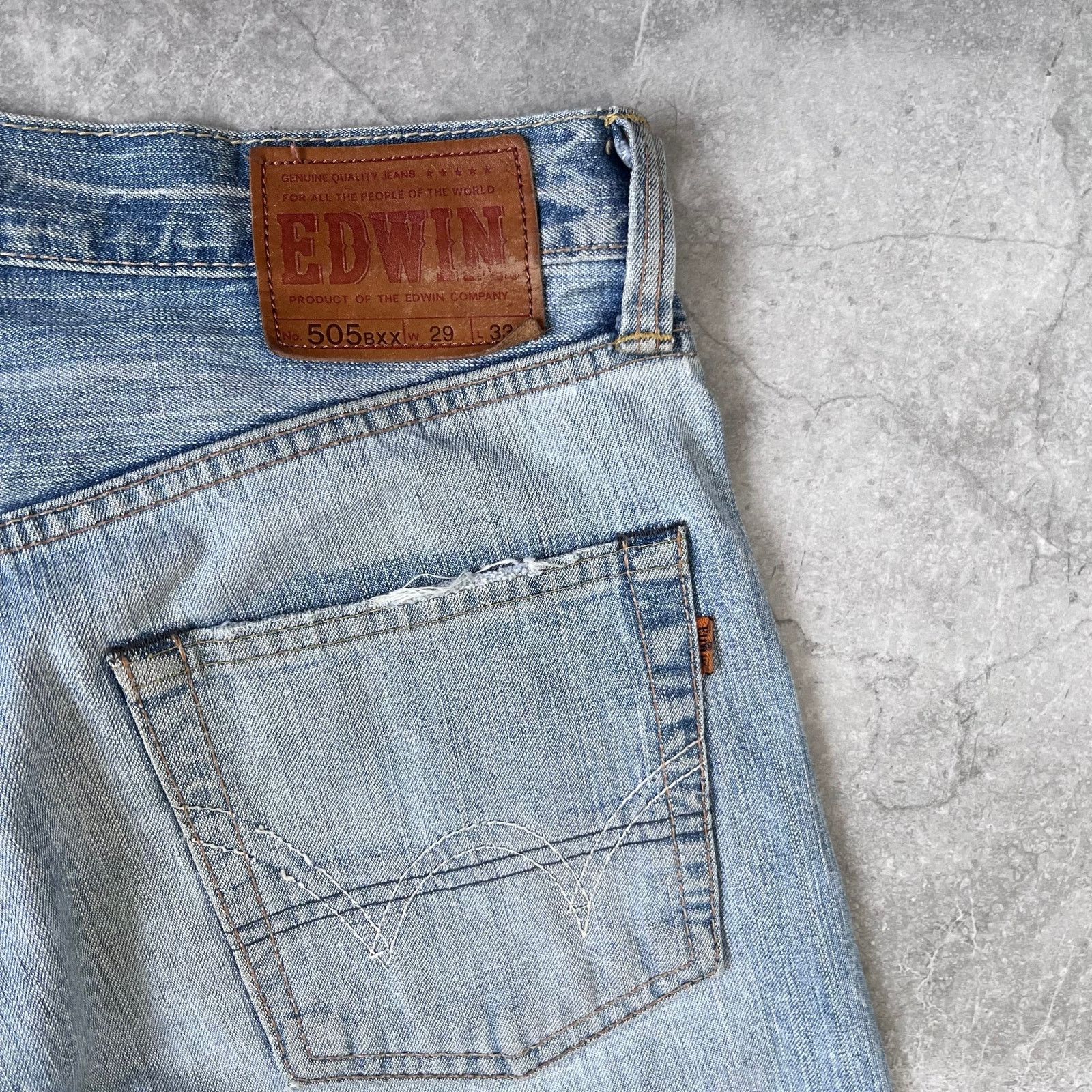 Edwin Edwin Selvedge Jeans – Light Wash – 28x33 – Japanese Denim Size US 28 / EU 44 - 3 Thumbnail
