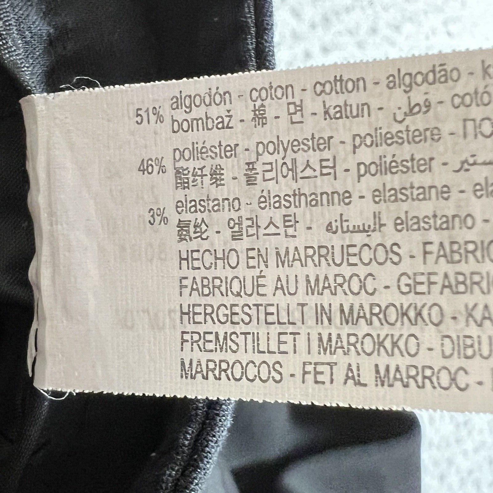 Zara Zara Capri Career Flat Front Dress Pants Solid Black Stretch Size 28" / US 6 / IT 42 - 4 Thumbnail