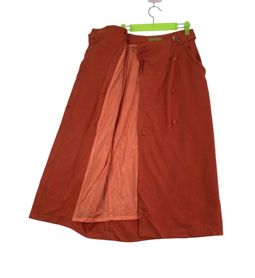 Lancel × Vintage Vtg 90s LANCEL retro wool midi skirt Size 26" / US 2 / IT 38 - 1 Thumbnail