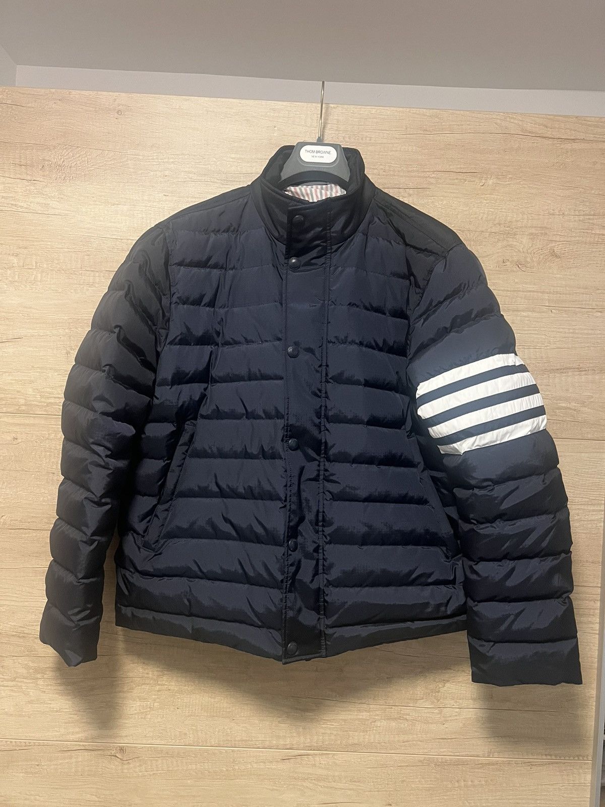 Thom Browne Shiny Ripstop Navy size 4 Size US XL / EU 56 / 4 - 1 Thumbnail