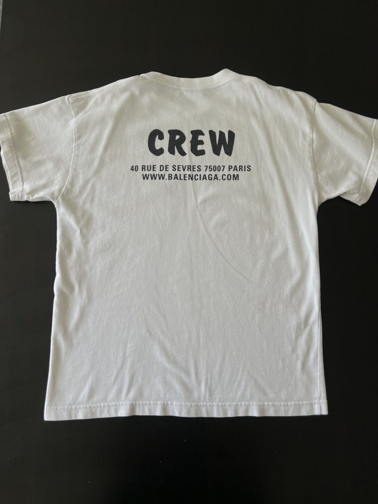 Balenciaga Balenciaga “CREW” Logo T-Shirt Size US S / EU 44-46 / 1 - 2 Thumbnail