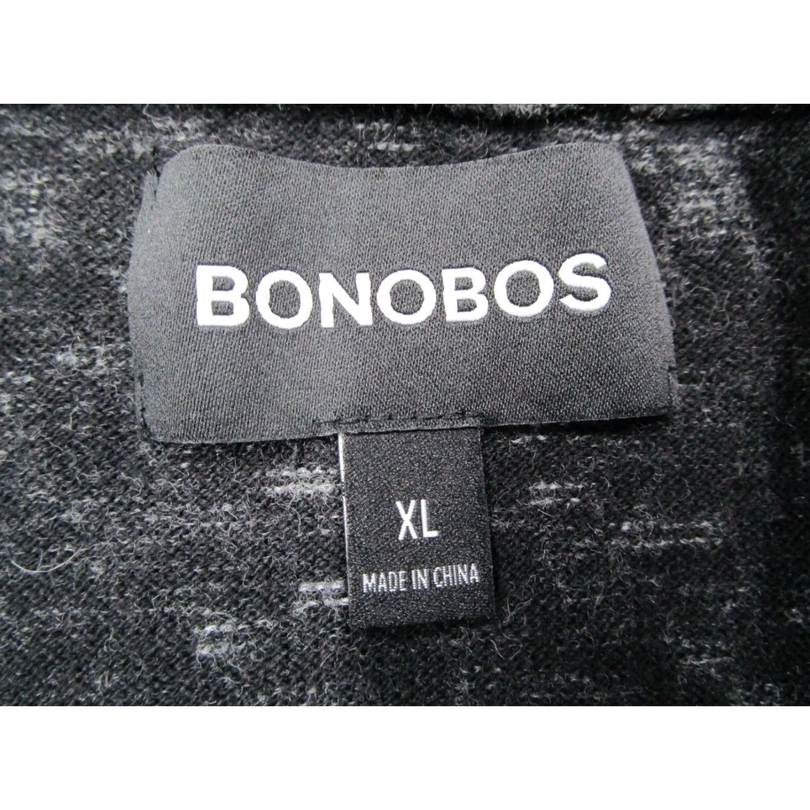 Bonobos Vintage Bonobos Men's Sweater 1/4 Zip Pullover Knitted Cotton Cashmere Black XL Multifunctional Casual, Travel, Golf Size US XL / EU 56 / 4 - 3 Thumbnail