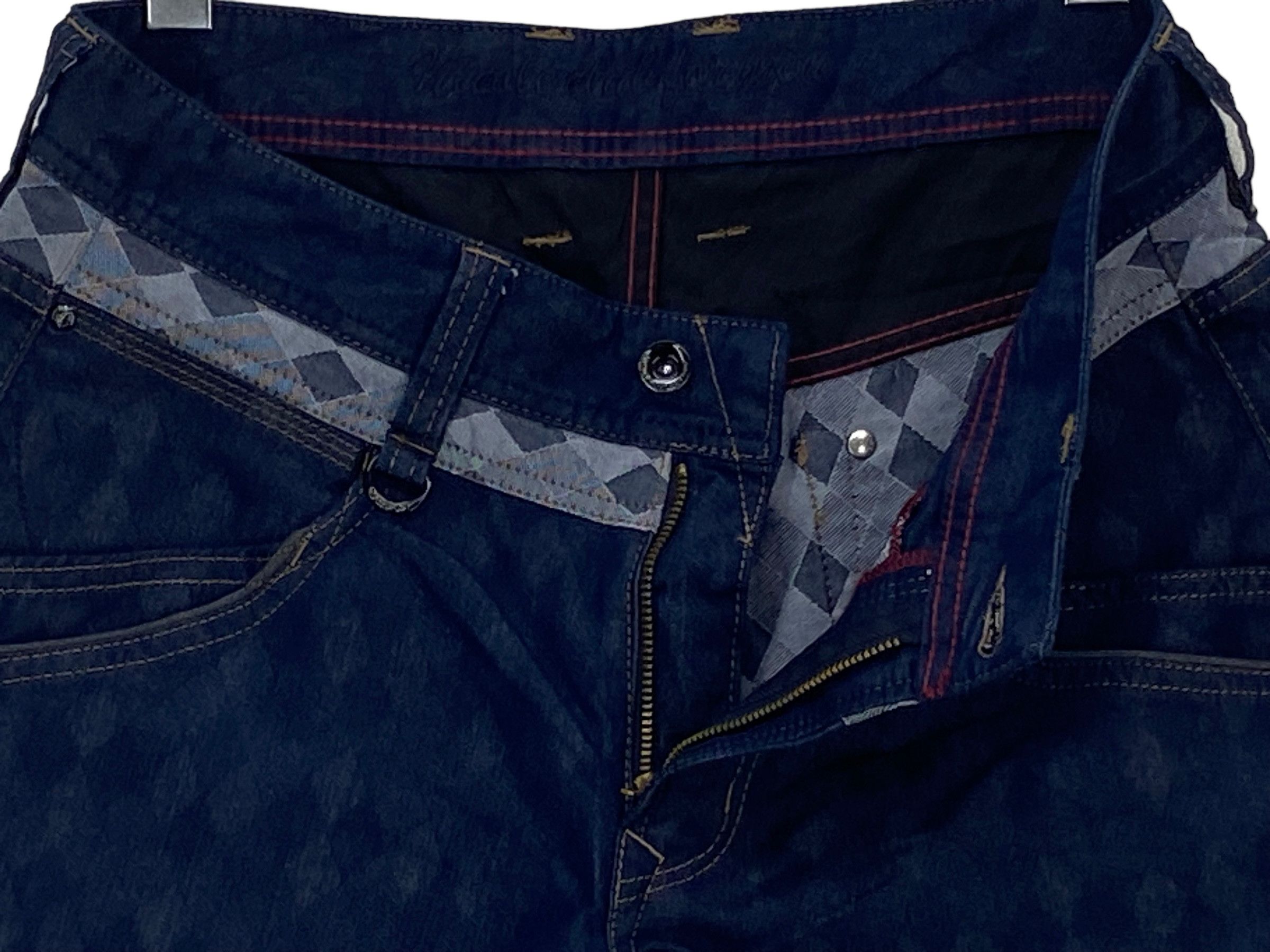 Matsuda × Nicole Club Low Rise Pants Nicole Club For Men Paisley Trim Embellished Size US 30 / EU 46 - 7 Thumbnail