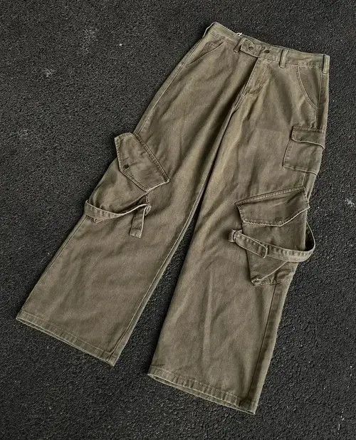 Jean Outdoor retro fashion faded multi pocket cargo pants Size US 30 / EU 46 - 6 Thumbnail