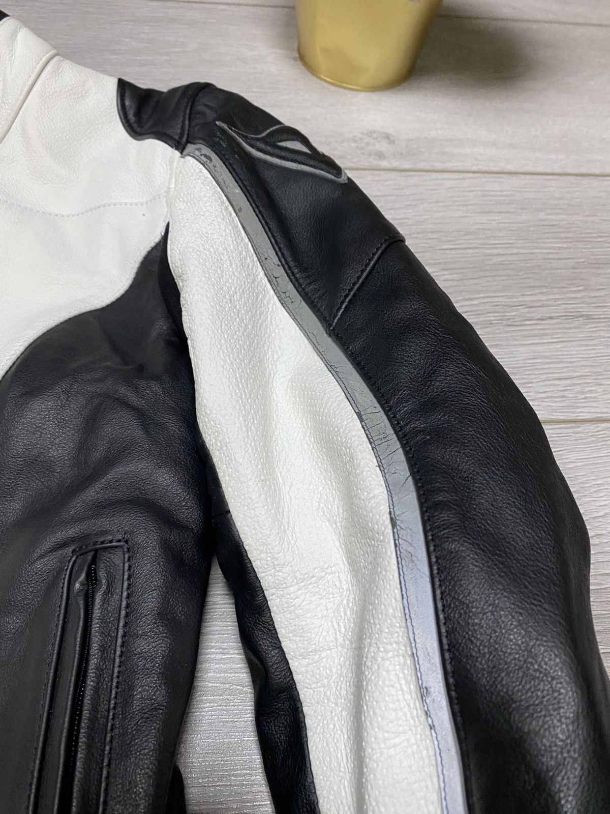 Dainese Dainese Yohji style leather big logo zip protection jacket Size S / US 4 / IT 40 - 13 Thumbnail