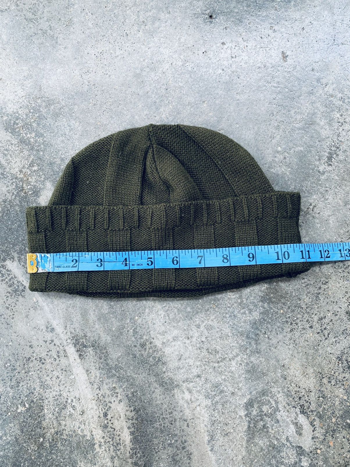 Yohji Yamamoto Y’s Yohji Yamamoto – Olive Green Knit Beanie – Made in Japan Size ONE SIZE - 4 Thumbnail