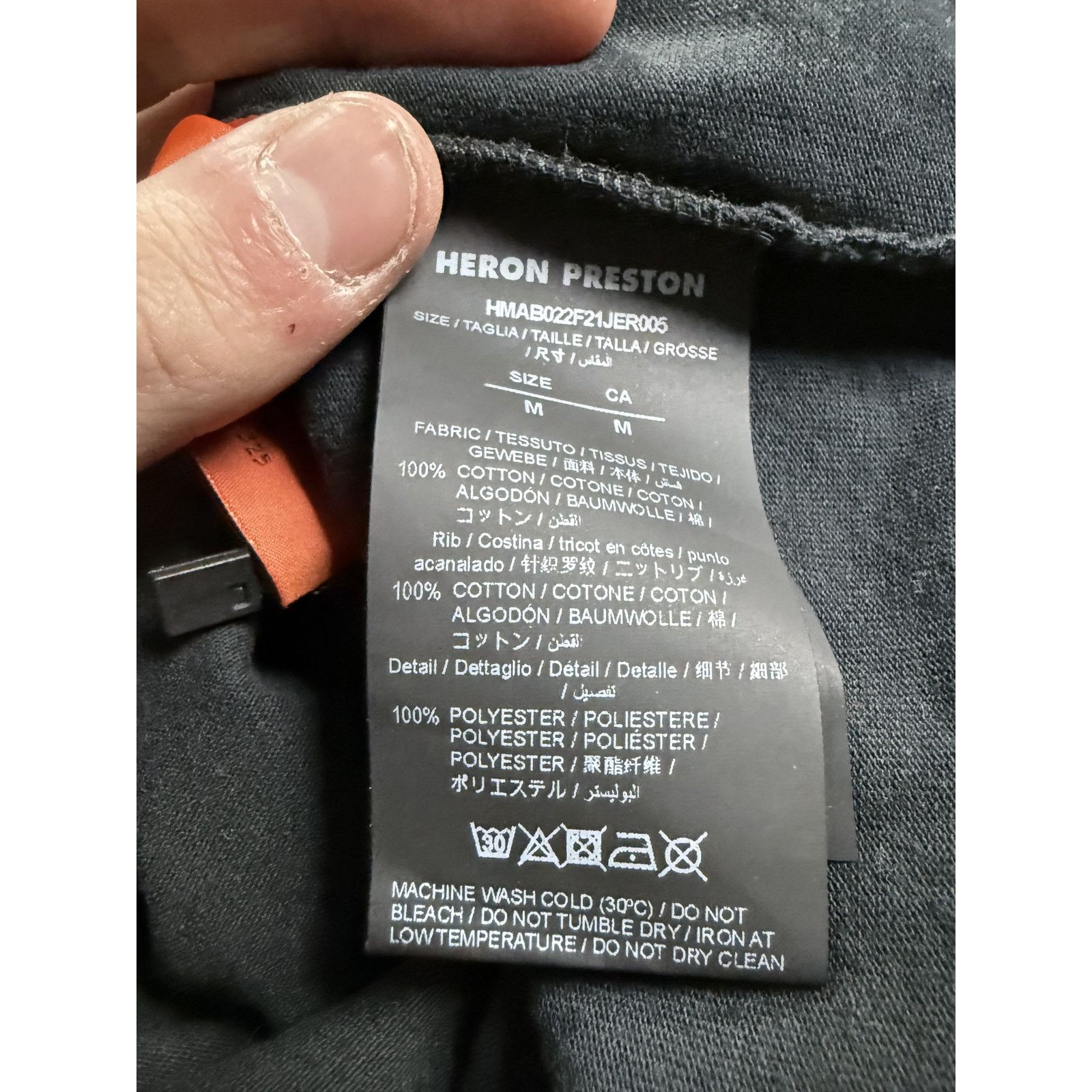 Heron Preston Heron Preston Milan LS Black Baby Blue Used Medium Size US M / EU 48-50 / 2 - 4 Thumbnail