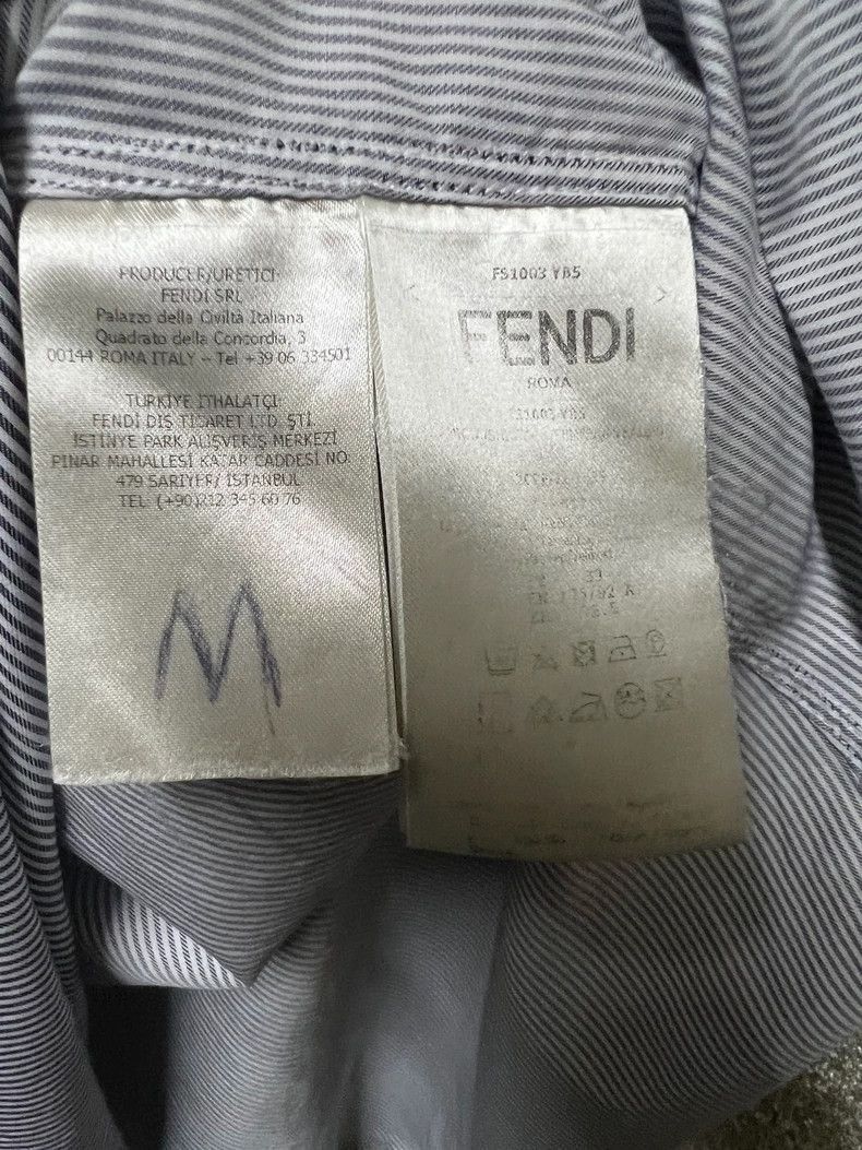 Fendi Fendi Men's Striped Long Sleeve Shirt-2508 Size US M / EU 48-50 / 2 - 7 Thumbnail