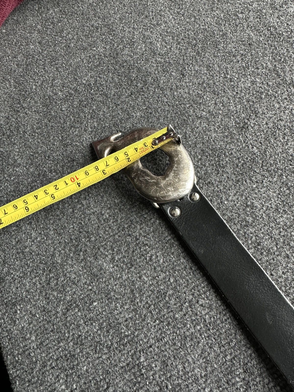 Other 🚨 RARE MEN MADE IN FRANCE Y2K LEATHER BELT VINTAGE WESTERN Size ONE SIZE - 13 Thumbnail