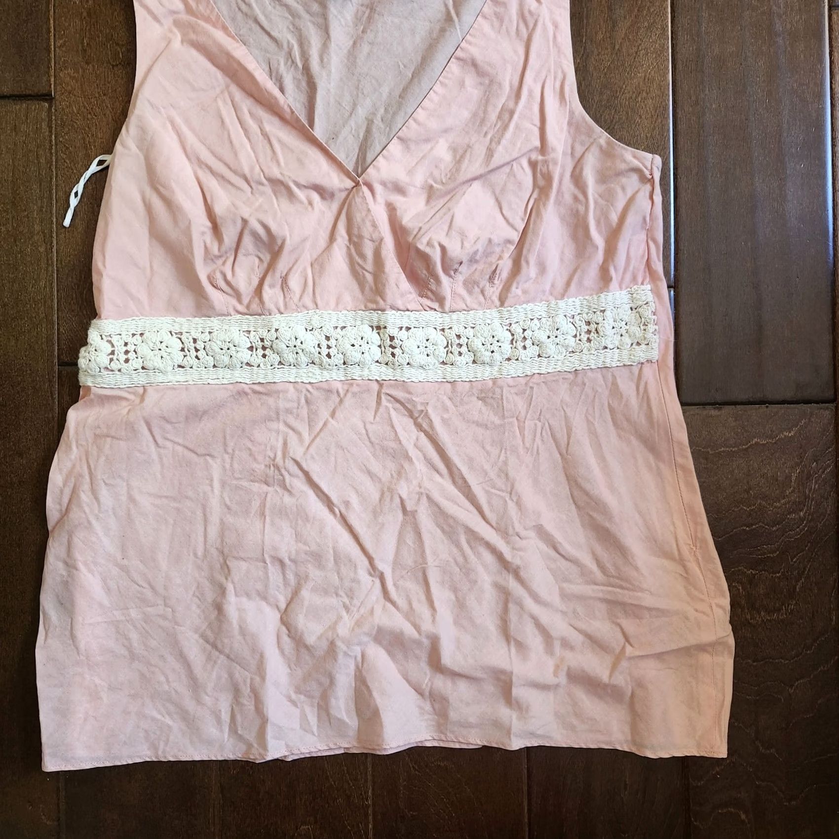 Nine West Nine West & Co Women's Blouse Top Sleeveless Pink 16 Regular Cotton Solid Casual Party/Cocktail Travel Mens Women? Size XXL / US 16-18 / IT 52-54 - 2 Thumbnail