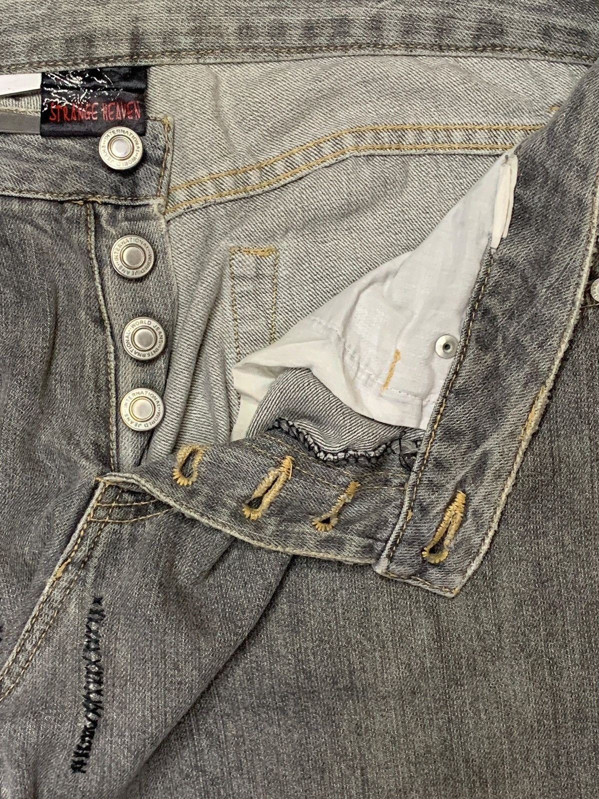 Japanese Brand Vintage Japanese Brand Dragon Yakuza Style Bootcut Jeans Size US 33 - 8 Thumbnail