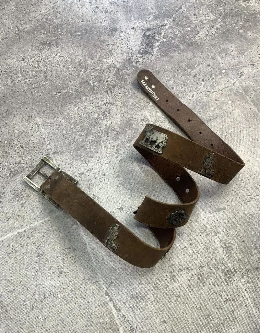 Japanese Brand × Vintage Vintage Rhinestones Punk Leather Elephant Belt Japanese Size ONE SIZE - 11 Thumbnail