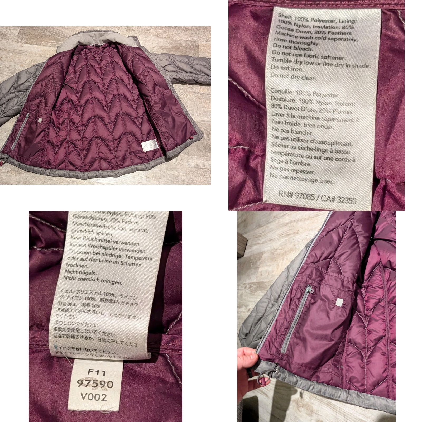 Outdoor Research Outdoor Research Puffer Jacket Womens Small Grayish Brown Full Zip Hoodie? Wait. Size S / US 4 / IT 40 - 9 Thumbnail