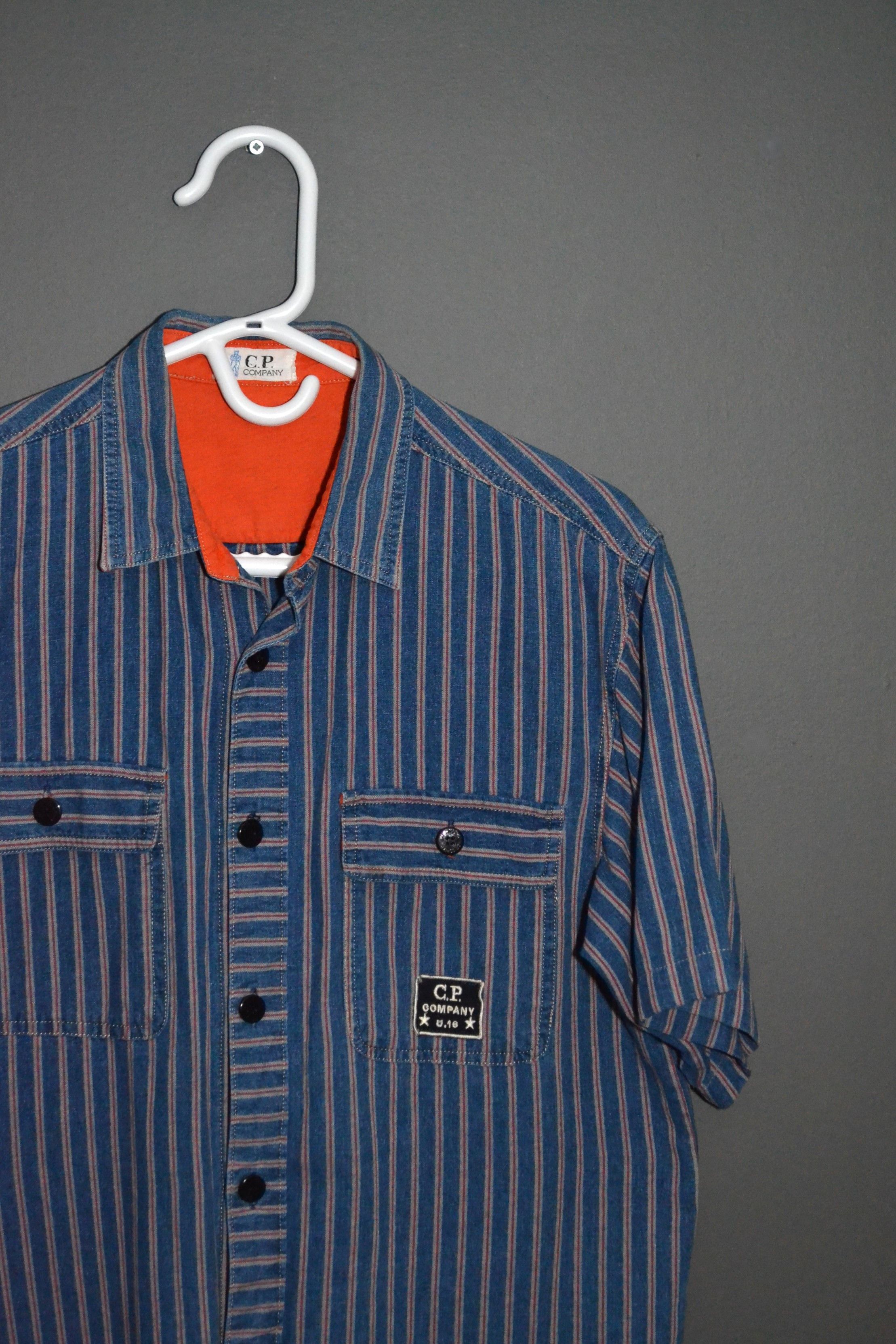 C.P.Company Vintage Button Up Striped Shirt S-M