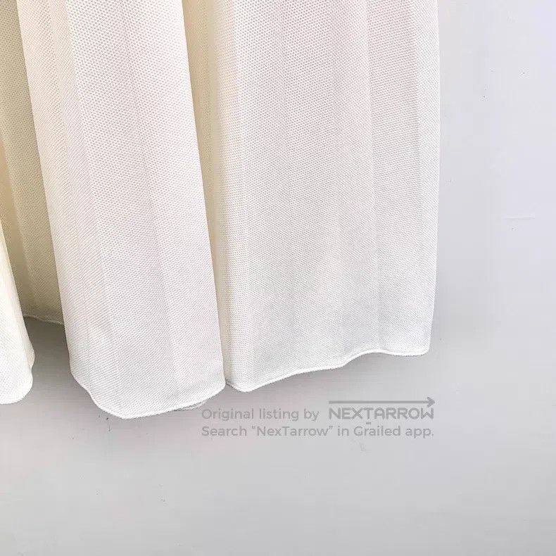 Louis Vuitton Louis Vuitton 23 white cotton casual pleated skirt Size 39" - 4 Thumbnail