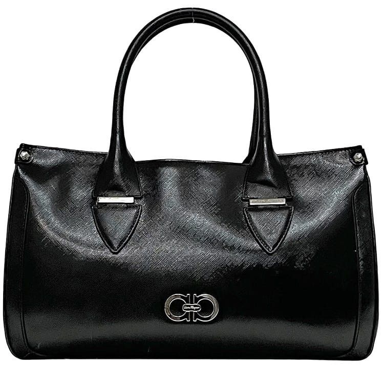 Salvatore Ferragamo SALVATORE FERRAGAMO Handbag Black Leather Size ONE SIZE - 1 Thumbnail