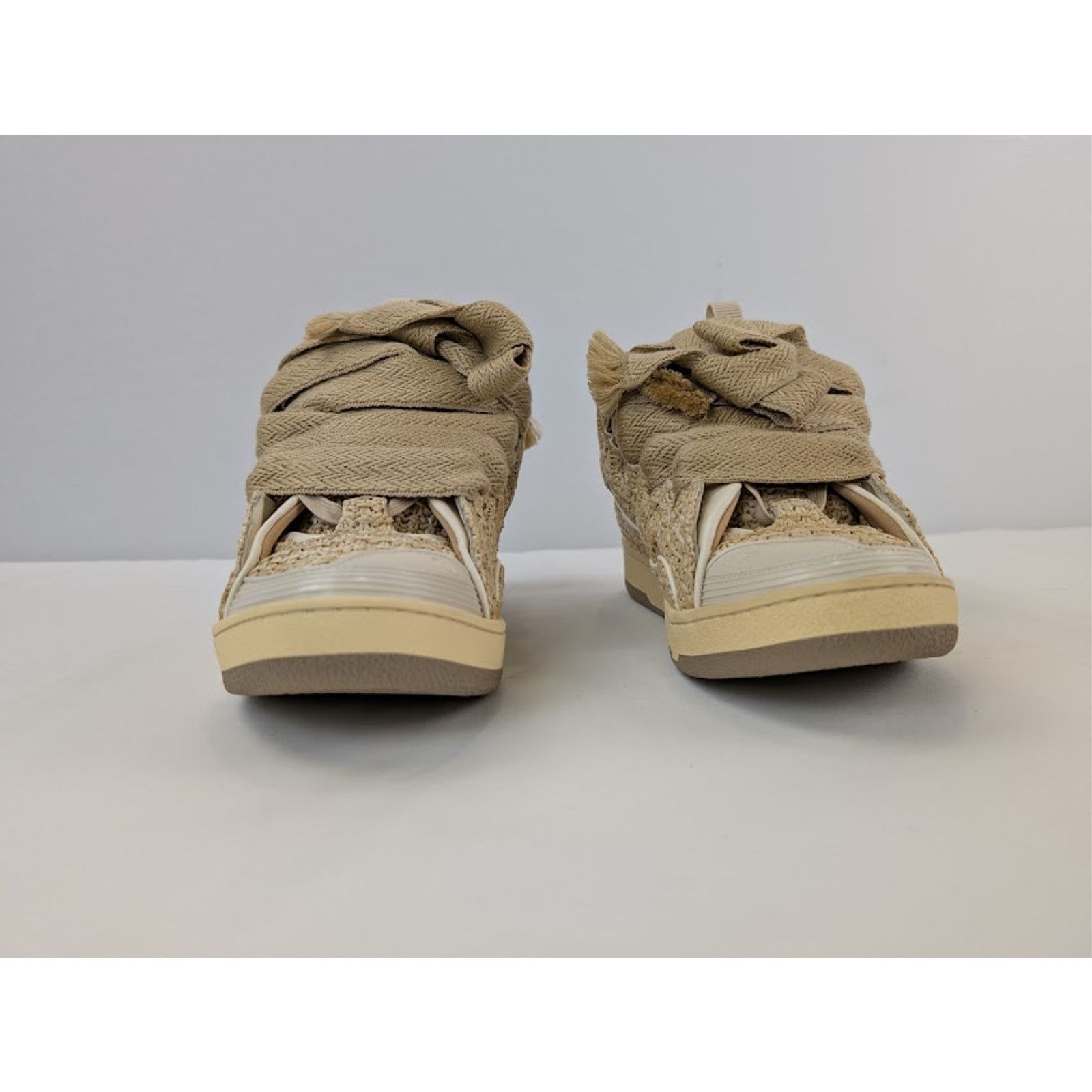 Lanvin o1rshd1 Curb Low Top Sneakers in 65 Natural Size US 8 / EU 41 - 9 Thumbnail