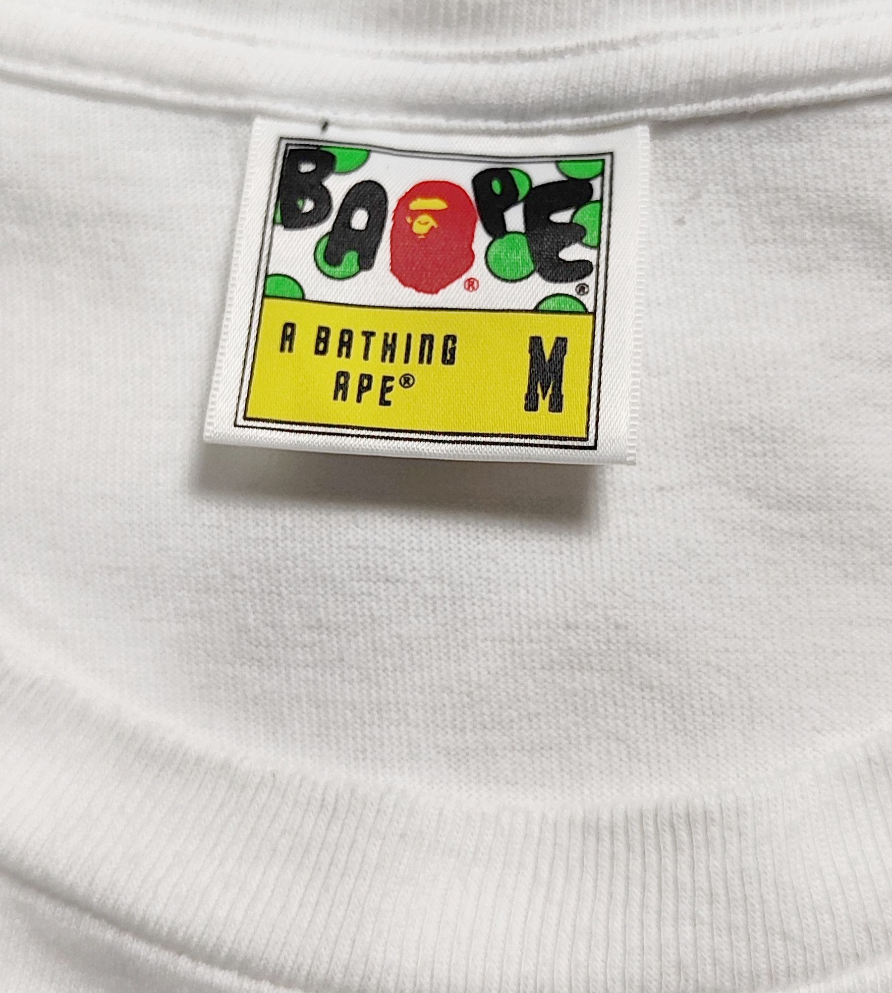 Bape RARE!!! BAPE MULTICOLOR CAMO LOGO TEE Size US M / EU 48-50 / 2 - 4 Thumbnail