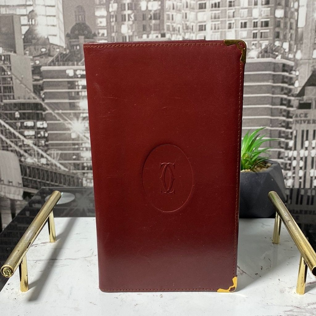 Cartier Authentic Cartier Checkbook Authentic Cartier Holder Wallet Size ONE SIZE - 2 Thumbnail