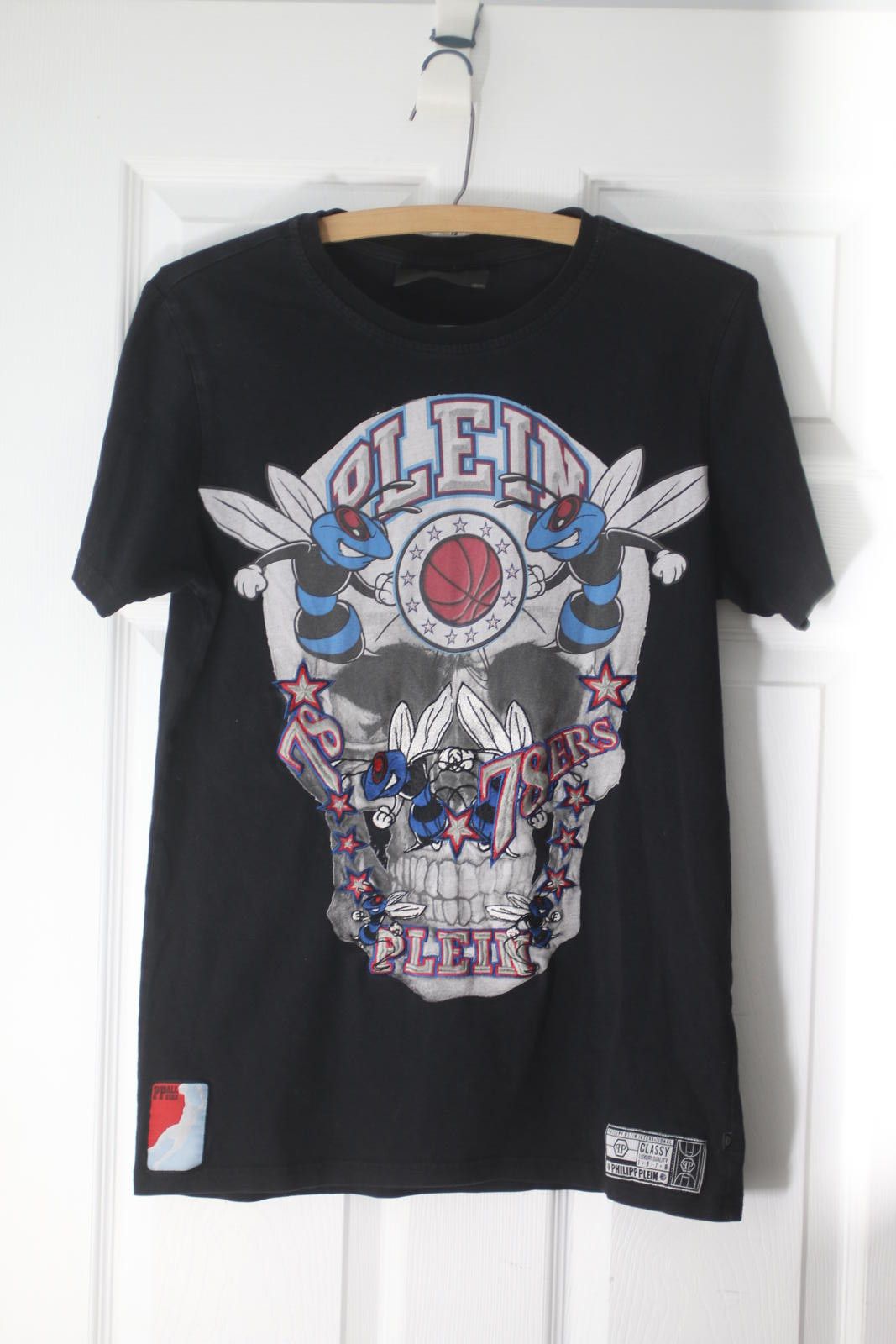 Philipp Plein Philipp Plein Originals Skull Bee Basketball T Shirt Black Size US M / EU 48-50 / 2 - 1 Thumbnail