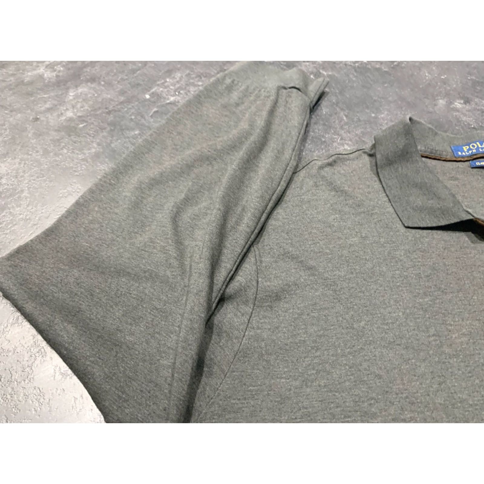 Polo Ralph Lauren VINTAGE Polo Ralph Lauren Polo Shirt Long Sleeve Men 2XL Gray Classic Fit Size US XXL / EU 58 / 5 - 6 Thumbnail