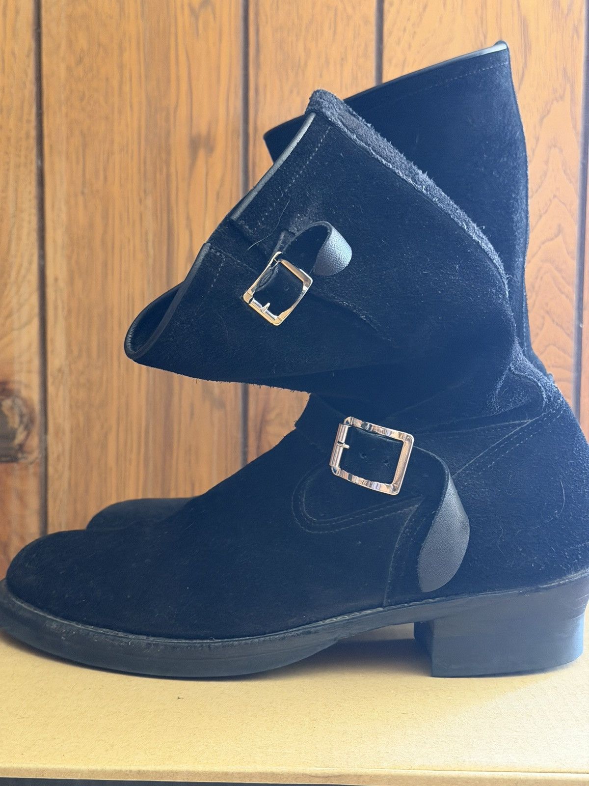 ATTRACTIONS Bilt Buck Lot.329 Suede Engineer Boots Size US 10 / EU 43 - 3 Thumbnail