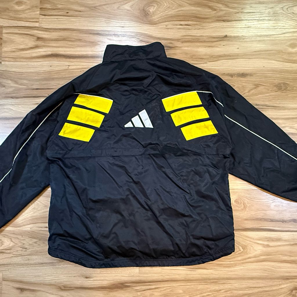 Adidas Adidas Men’s XL Black Yellow Track Jacket Pants Set Size US XL / EU 56 / 4 - 2 Thumbnail