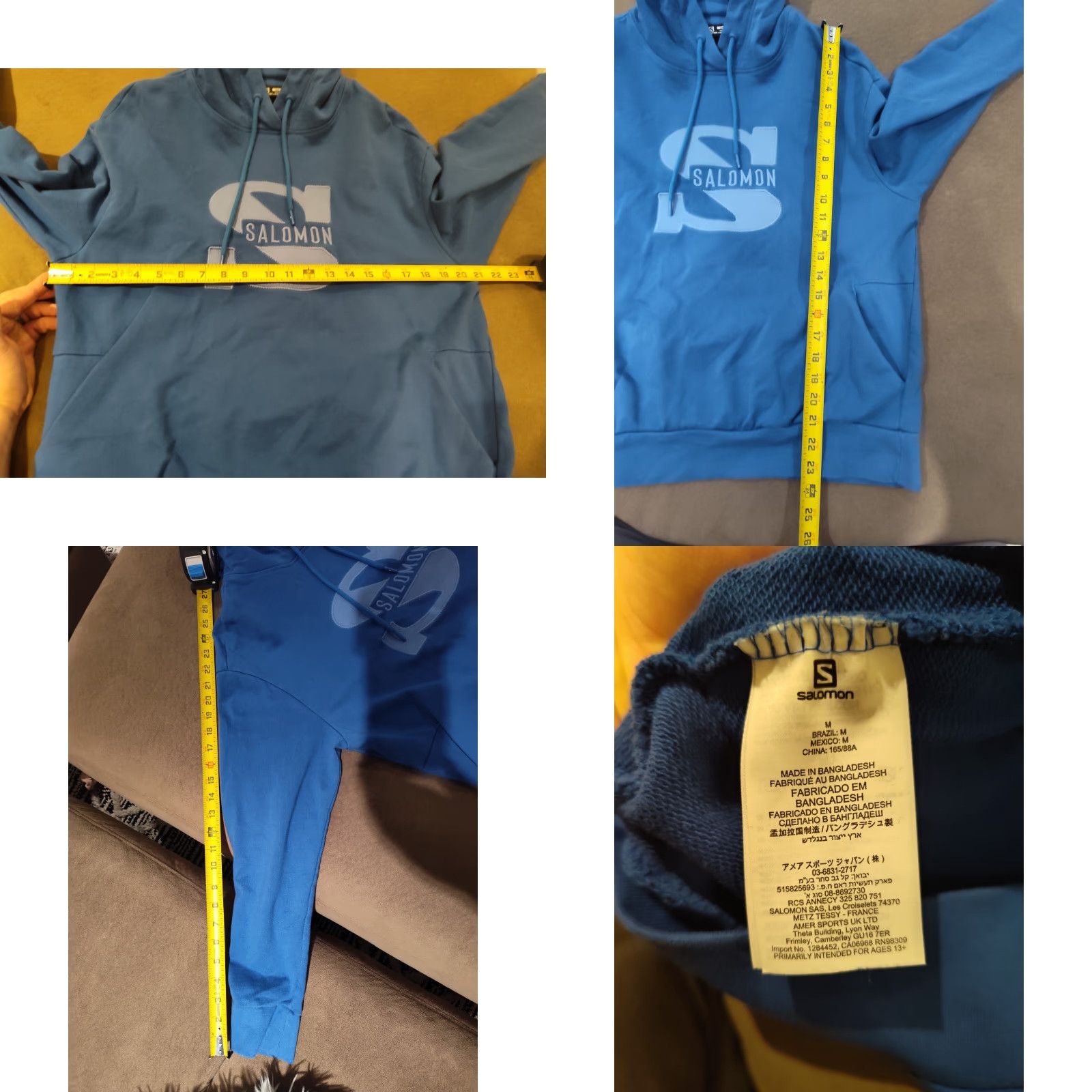 Salomon Salomon Hoodie Pullover Kangaroo Pocket Skiing Size M Blue Logo Womens Size M / US 6-8 / IT 42-44 - 8 Thumbnail