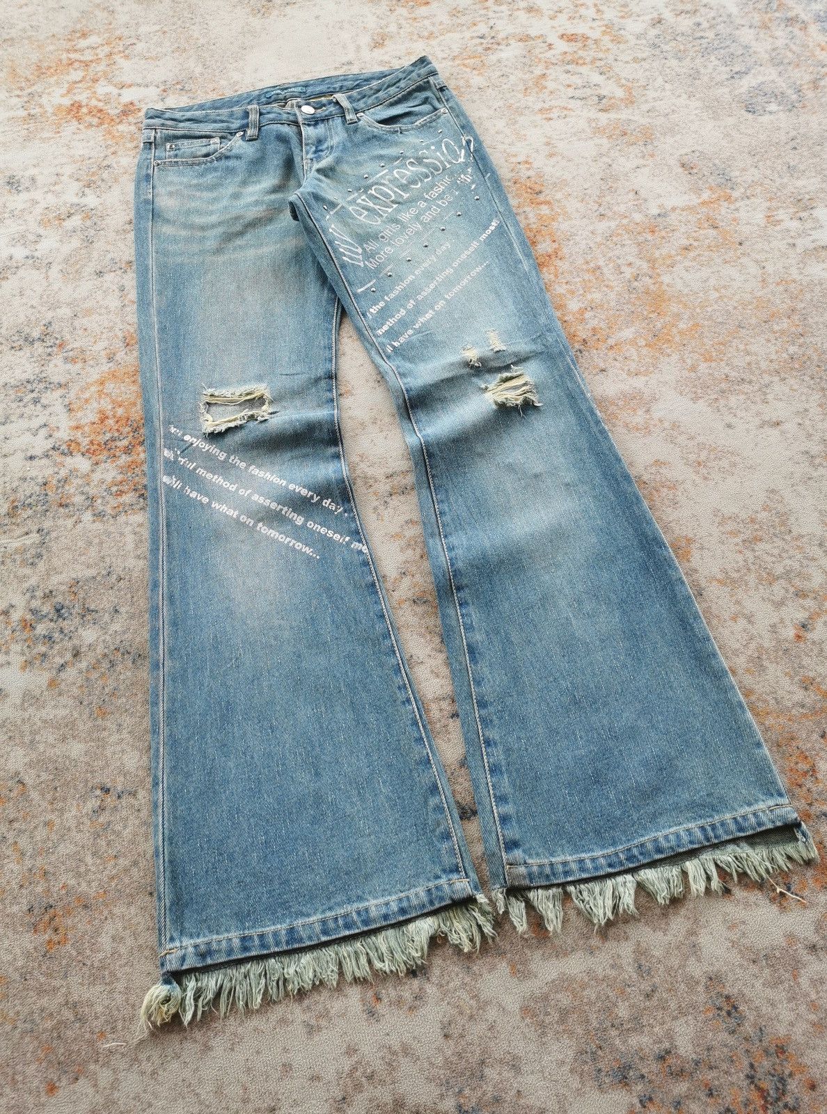 Japanese Brand Treasure Island Flare Bootcut Jeans Size 29" - 1 Thumbnail