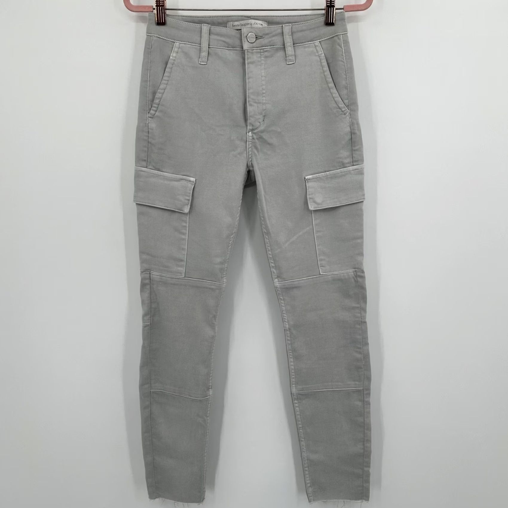 Vintage Favorite Daughter for Joe's Jeans Cargo Pants Womens 26 Gray Raw Hem Utility Pants Mens? Ladies? Size 26" / US 2 / IT 38 - 5 Thumbnail