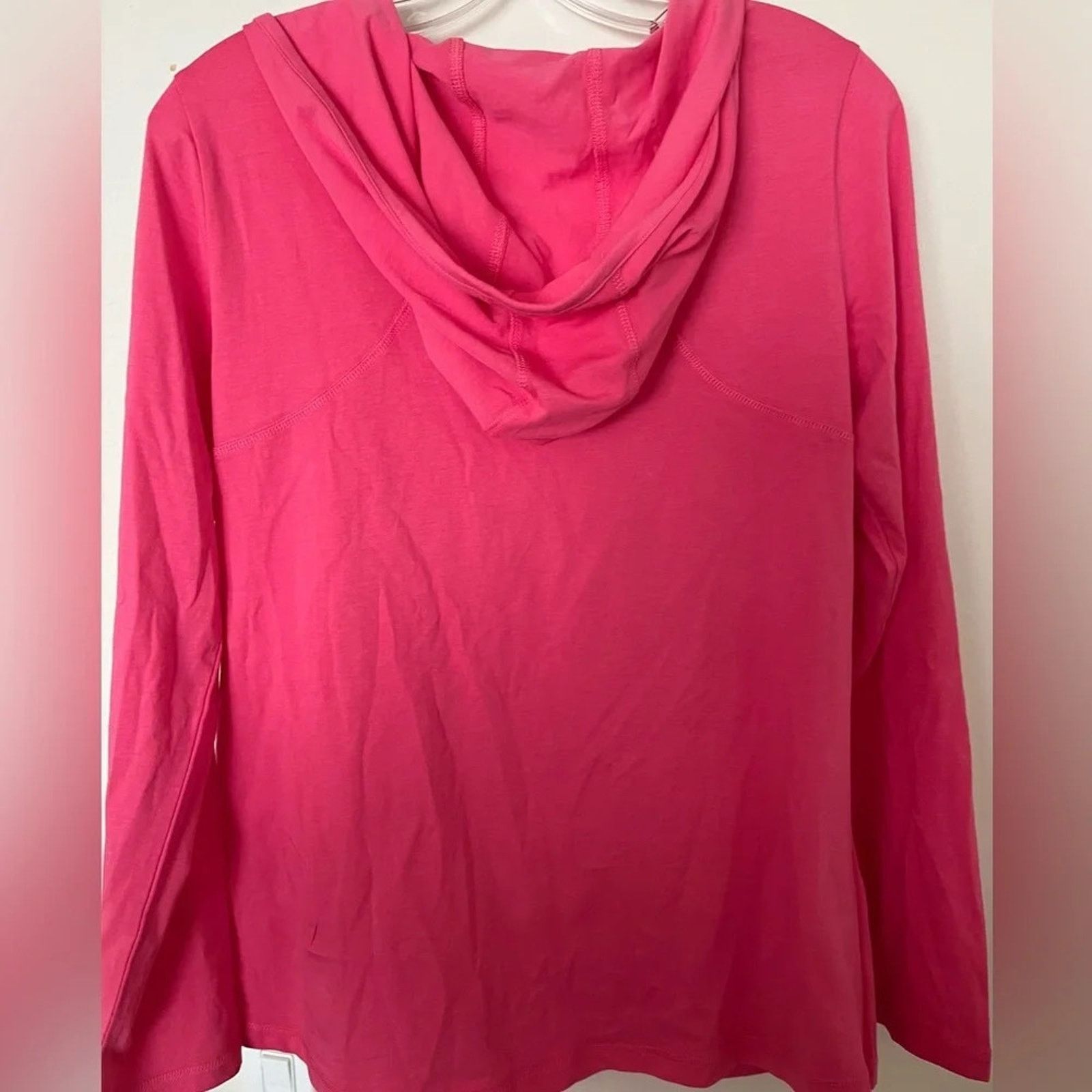 Soft Surroundings Soft Surroundings Surplice hooded faux wrap tee, size Medium Size M / US 6-8 / IT 42-44 - 3 Thumbnail