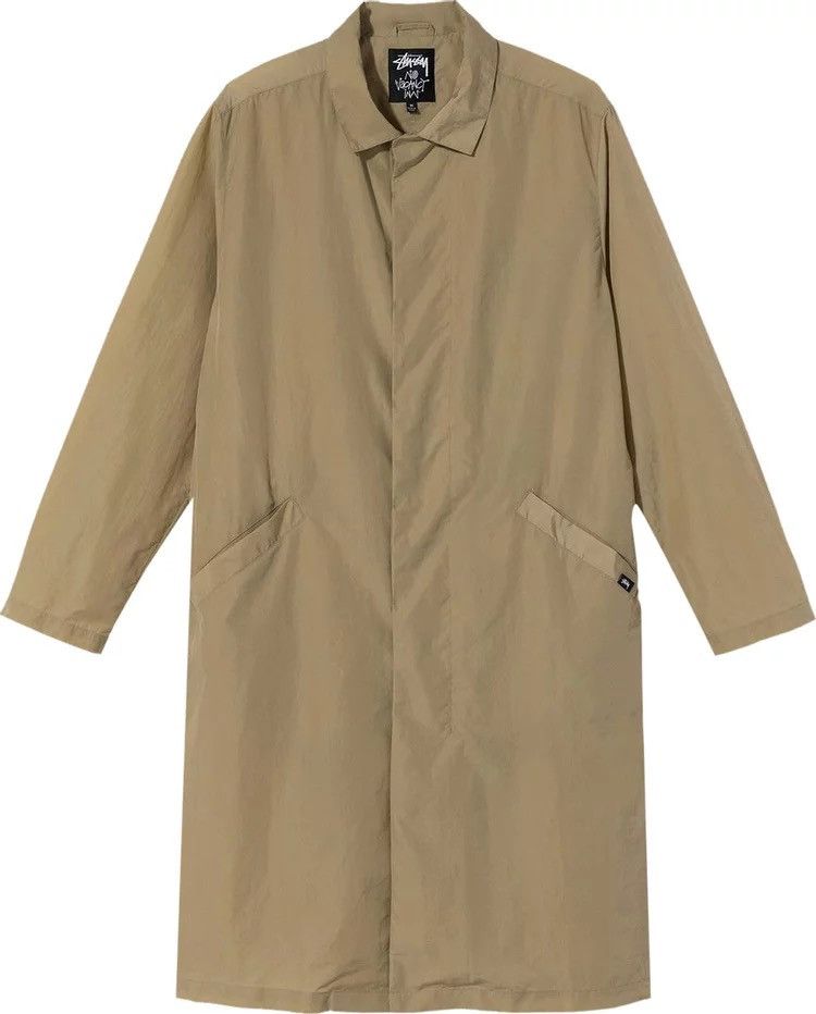 Stussy Tan deals Trench Coat