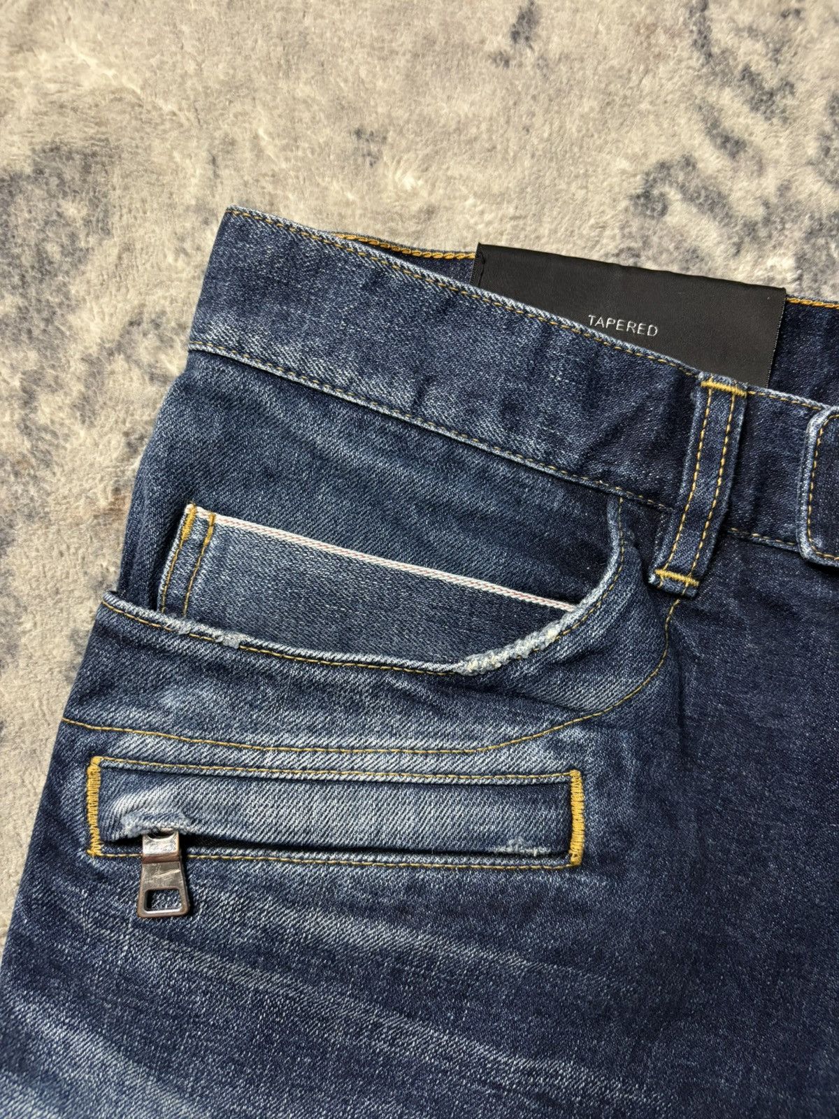Balmain Balmain Selvedge Moto Biker Denim Size US 30 / EU 46 - 4 Thumbnail