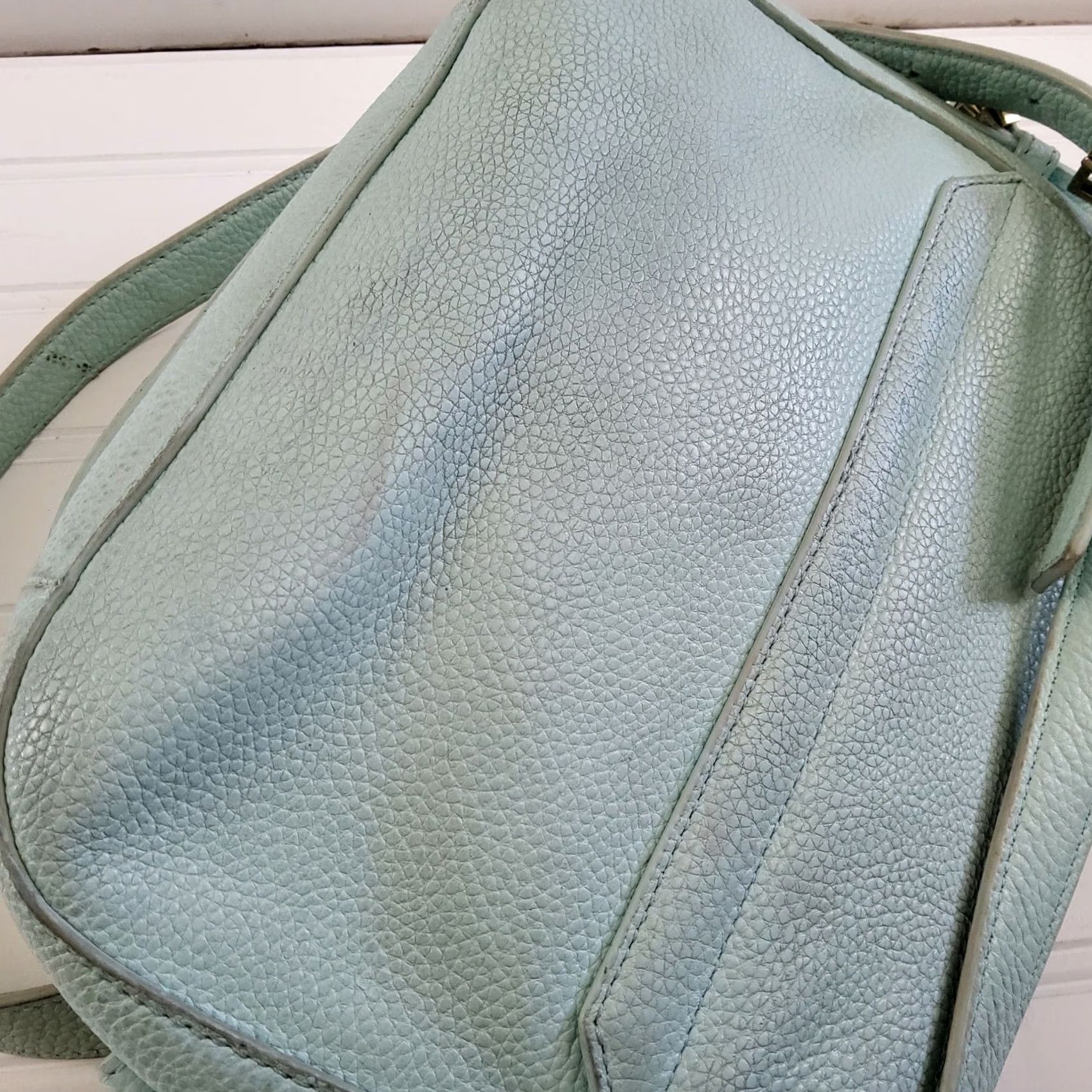 Vintage Kate Spade Orchard Street Penelope Crossbody Shoulder Bag Purse Light Blue Womens Small Leather Size ONE SIZE - 6 Thumbnail