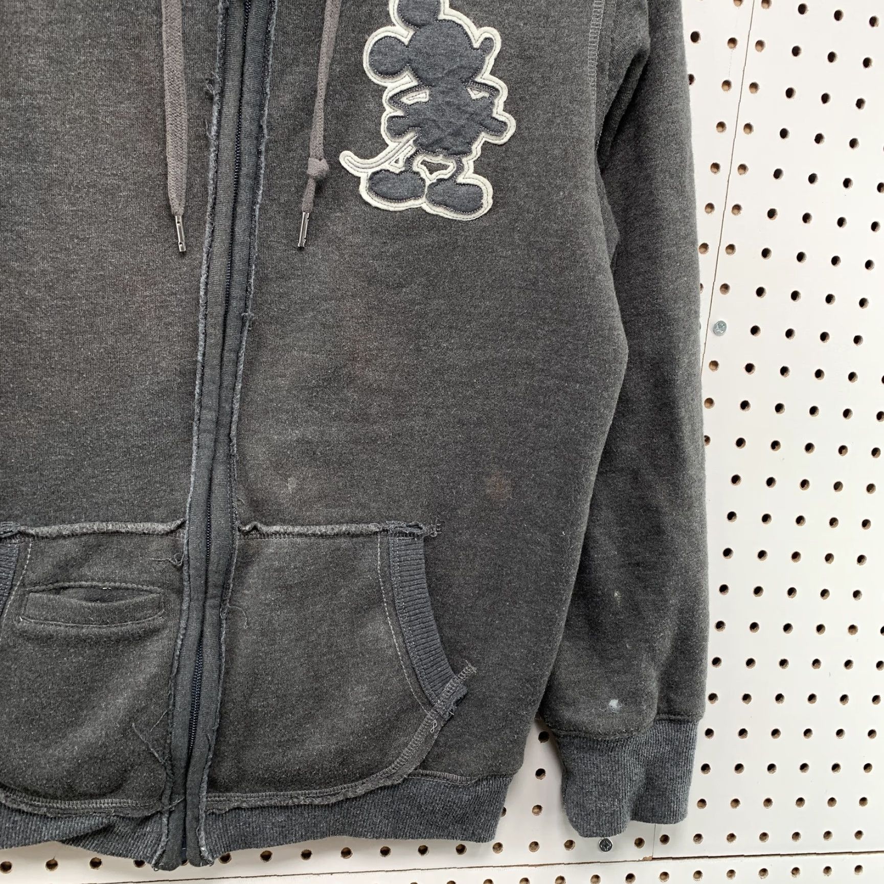 Disney Walt Disney World Gray Hoodie Zip Sweatshirt Womens Large Sherpa Lined Heavy Hoodie Size L / US 10 / IT 46 - 4 Thumbnail