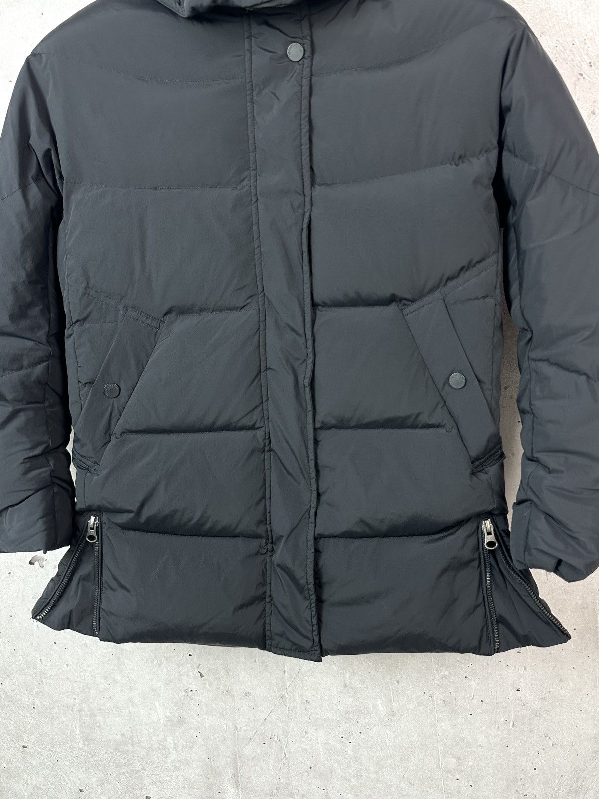 Woolrich Woolen Mills Woolrich Black Puffer Down Zipper Women’s Hooded Jacket Size XS / US 0-2 / IT 36-38 - 6 Thumbnail
