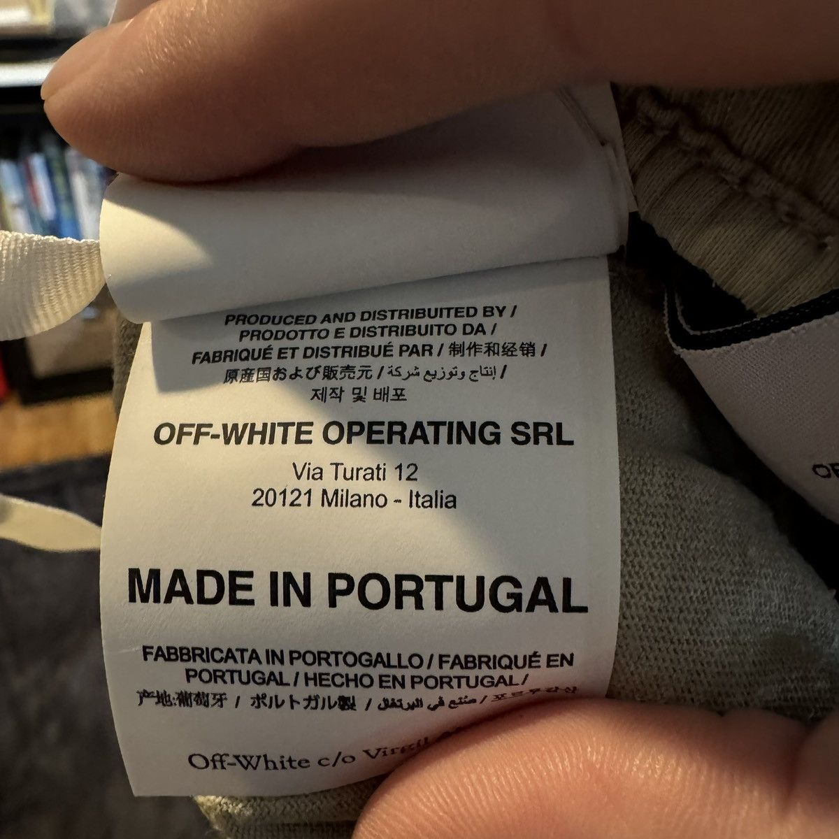 Off-White Beige Off-White Logo Sweatpants Size XXL Drawstring Size US 38 / EU 54 - 12 Thumbnail