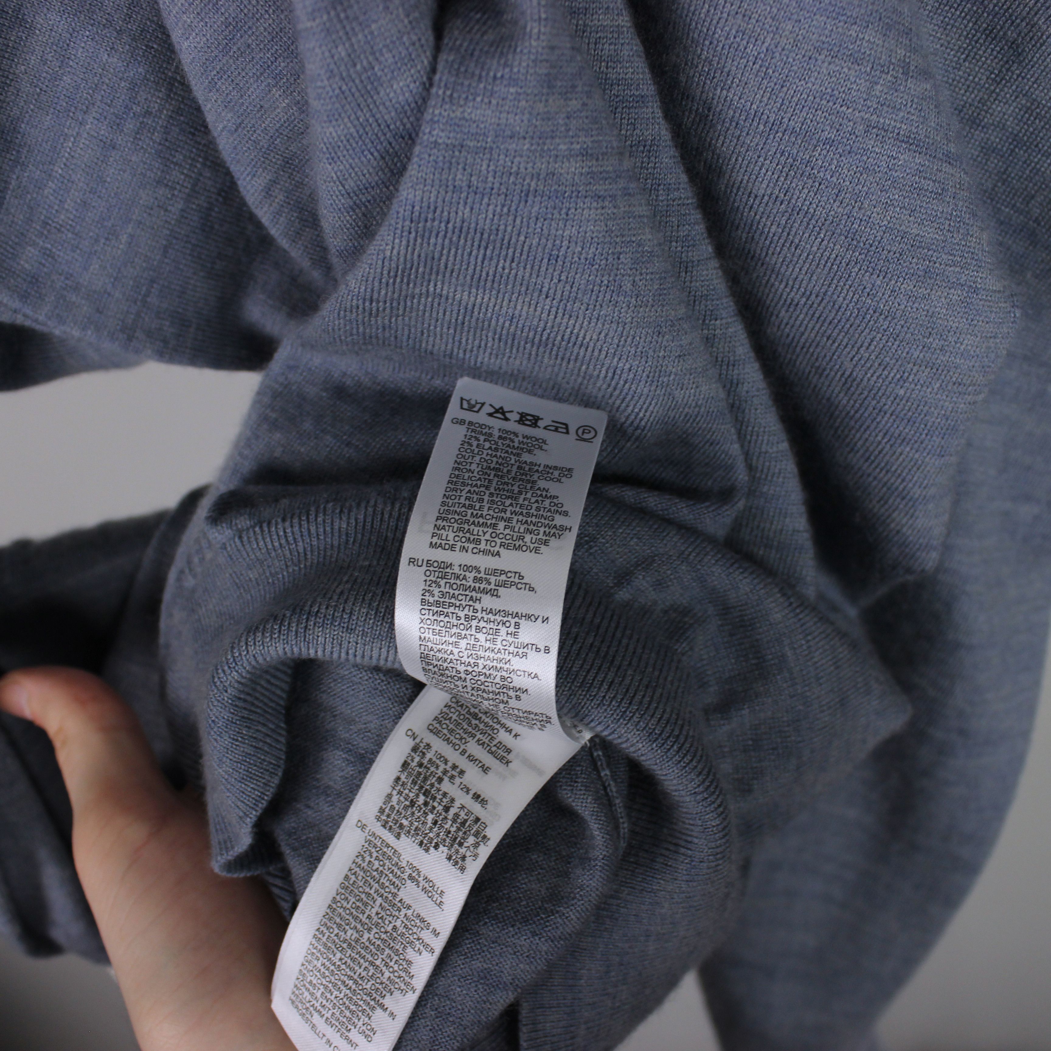 Reiss reiss sweater zip full blackhall merino wool XL XXL blue Size US XXL / EU 58 / 5 - 6 Thumbnail