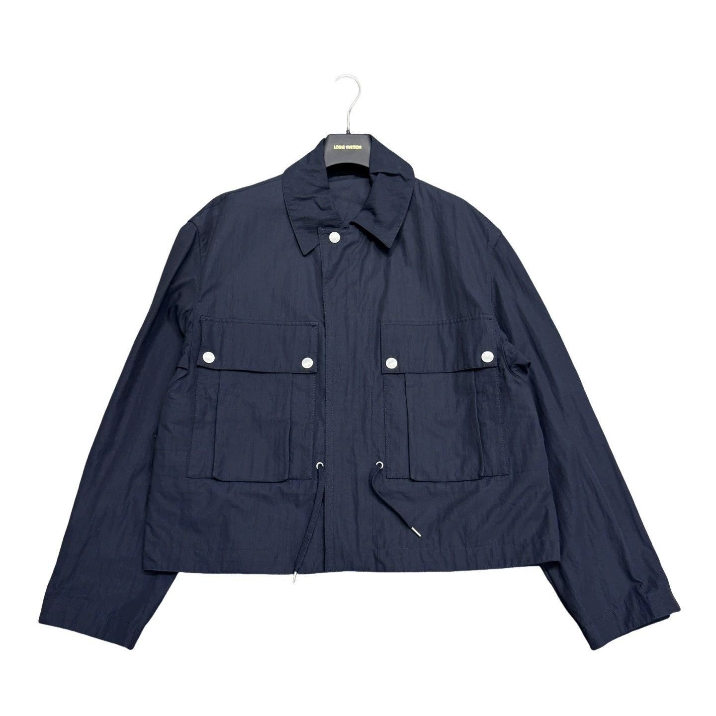 Hermes Hermès Navy Drawstring Light Jacket Size 48 Size US M / EU 48-50 / 2 - 1 Thumbnail
