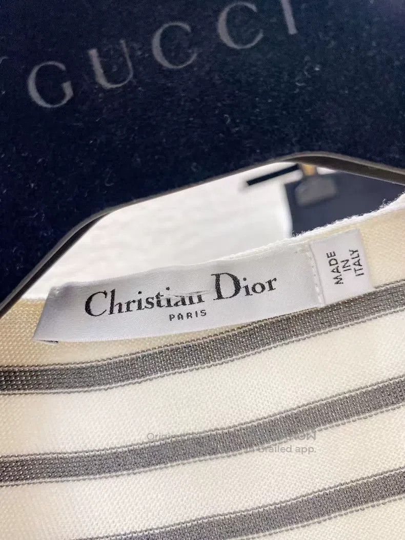 Dior Dior Navy-style shawl V-neck sleeveless Size XS / US 0-2 / IT 36-38 - 5 Thumbnail
