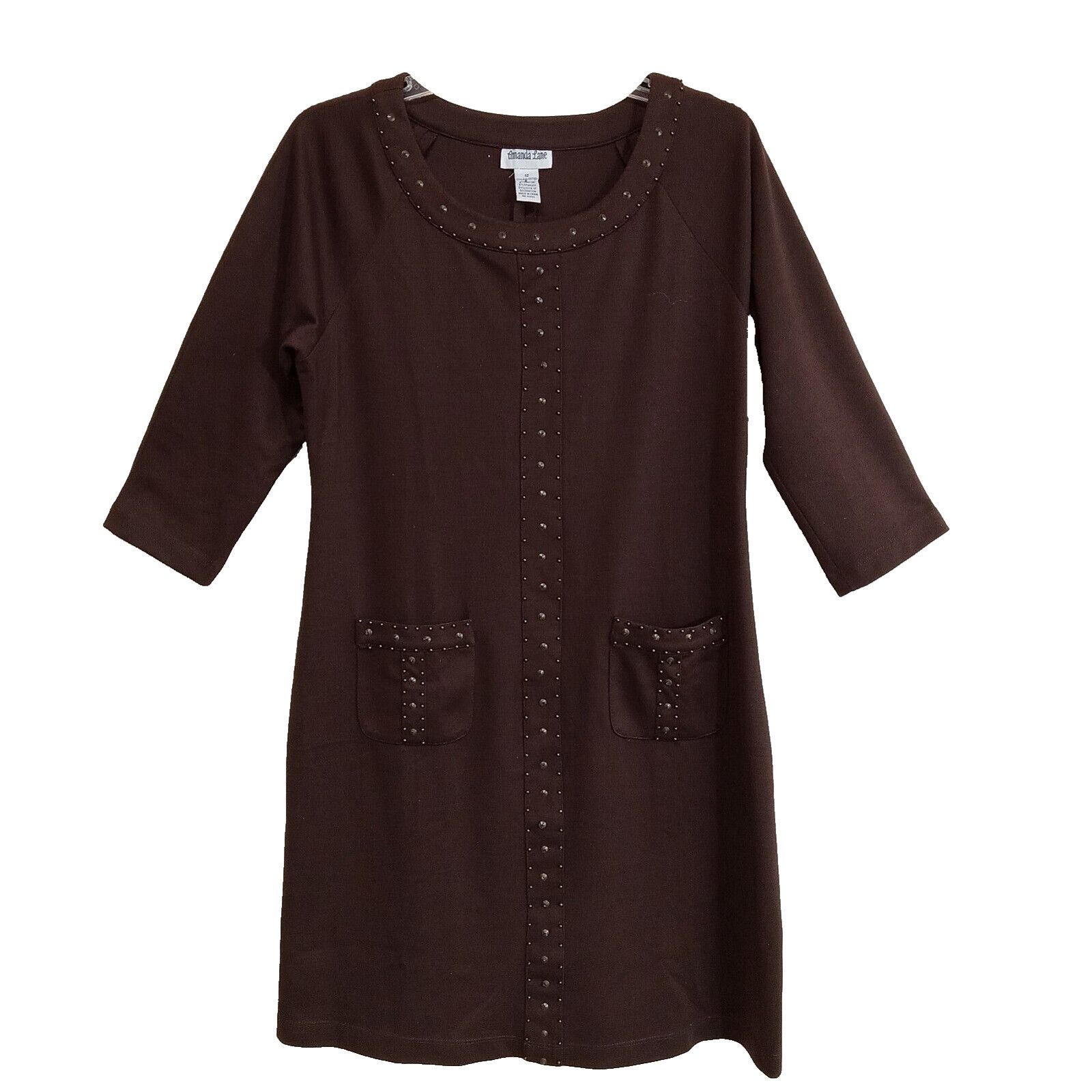 & Other Stories Vintage Amanda Lane Beaded Dress 12 Women's 70s Go Go Style Size XL / US 12-14 / IT 48-50 - 1 Thumbnail