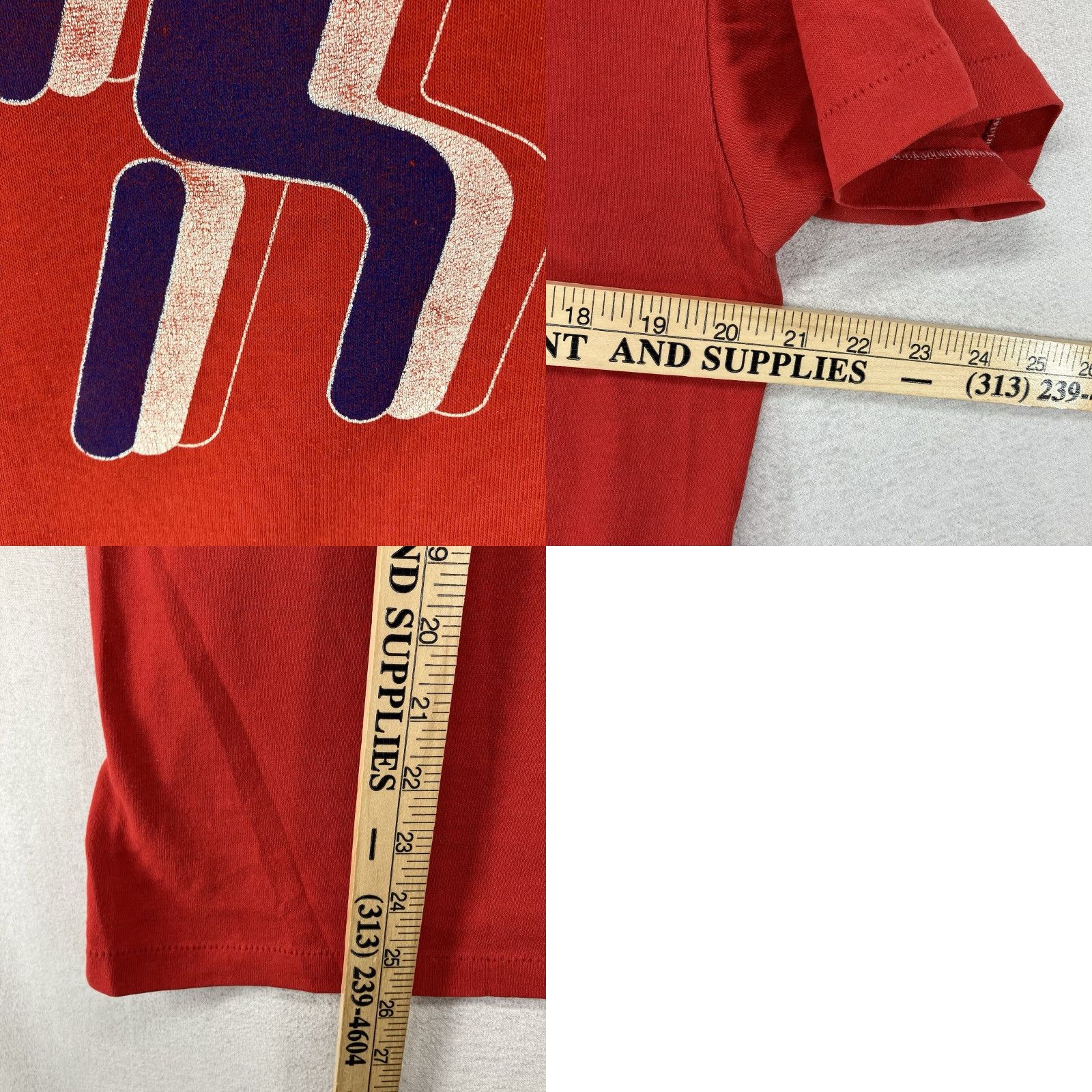 Vintage VINTAGE 80s Gulf Coast Sportswear T-Shirt Men Red Crew Neck Short Sleeve H-E-B Graphic Print Classic Slim Fit L Size US L / EU 52-54 / 3 - 11 Thumbnail
