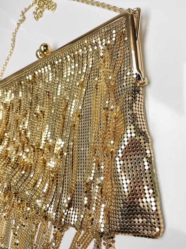 Paco Rabanne Paco Rabanne x H&M 2023 party bag with gold lipstick fringe Size ONE SIZE - 6 Thumbnail