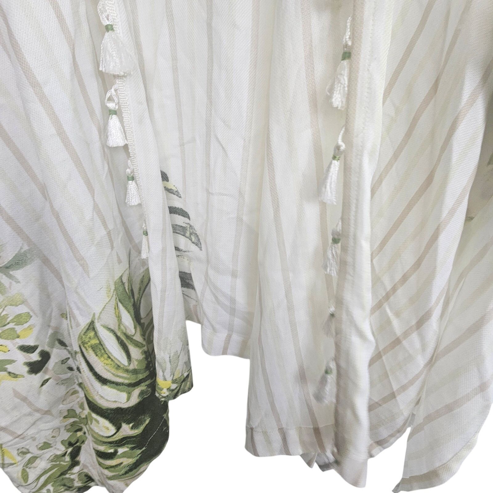 Chicos Chicos Duster Tropical Bahama Island Kimono Fringe Size L/XL Size L / US 10 / IT 46 - 3 Thumbnail