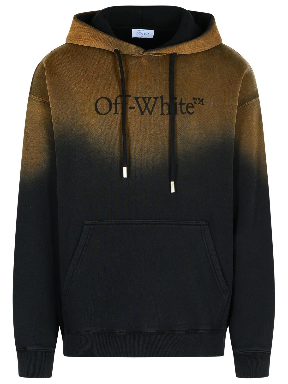 Off-White OFF-WHITE 'Laudry Diagonal' Dirty Black Cotton Sweatshirt Size US S / EU 44-46 / 1 - 1 Thumbnail
