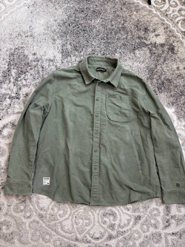 Napapijri Napapijri "Antarctic Research Program" Heavy Cotton Shirt Size US XXL / EU 58 / 5 - 2 Thumbnail