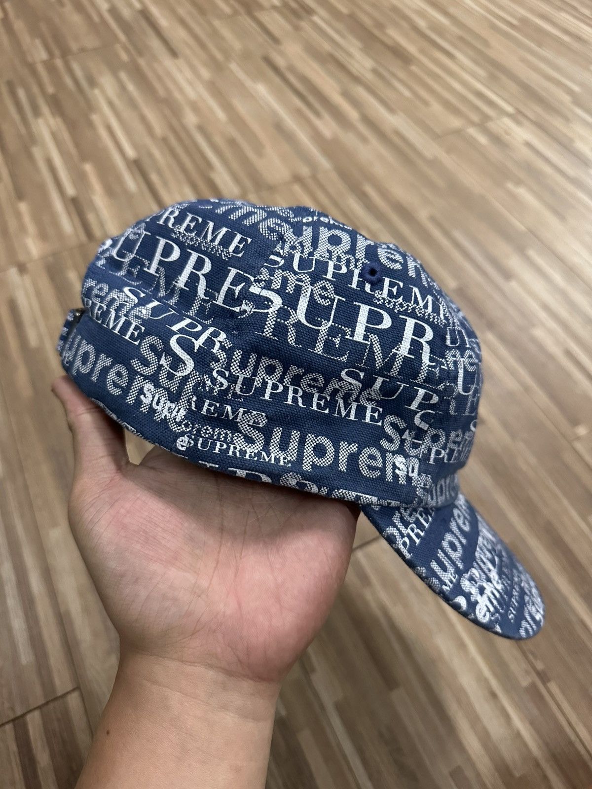 Supreme Supreme Denim 6 Panel Adjustable Hat Size ONE SIZE - 5 Thumbnail