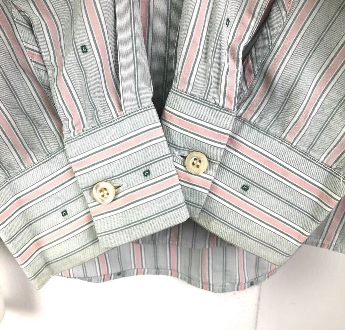 Gucci Gucci Long Sleeve Striped Shirt K12 Size US M / EU 48-50 / 2 - 5 Thumbnail