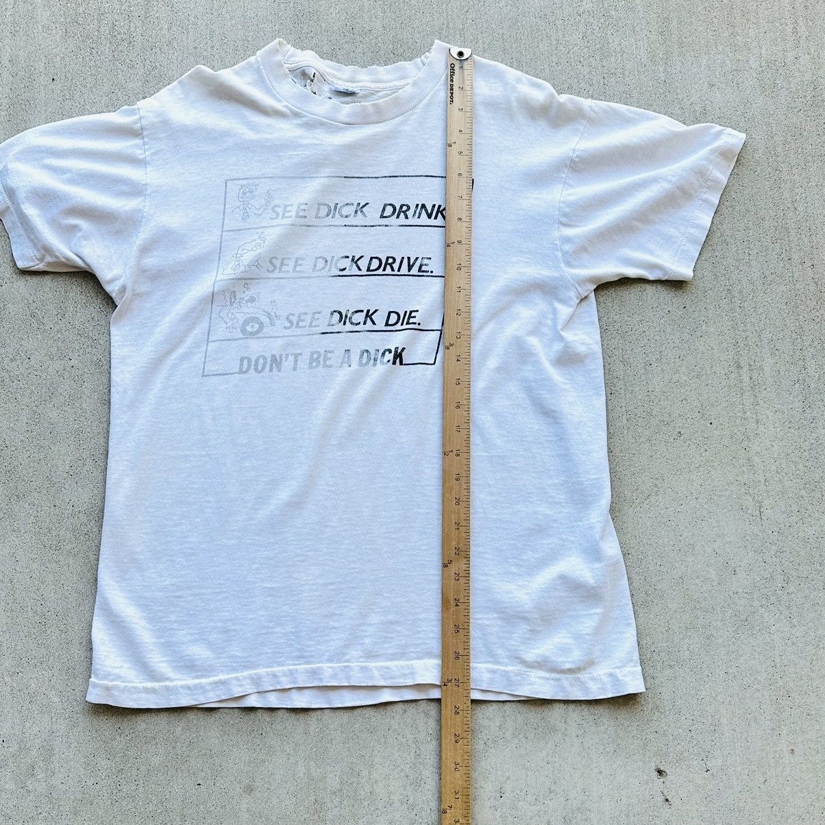 Fruit Of The Loom × Vintage Vintage Drunk Driving Tee Shirt Large Single Stitch Thrashed Size US L / EU 52-54 / 3 - 7 Thumbnail